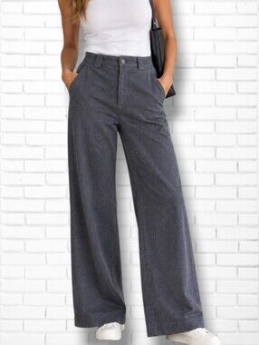 AG Adriano Goldschmied "Deven" Sueded Moleskin High-Rise Wide-Leg Pants Size 28